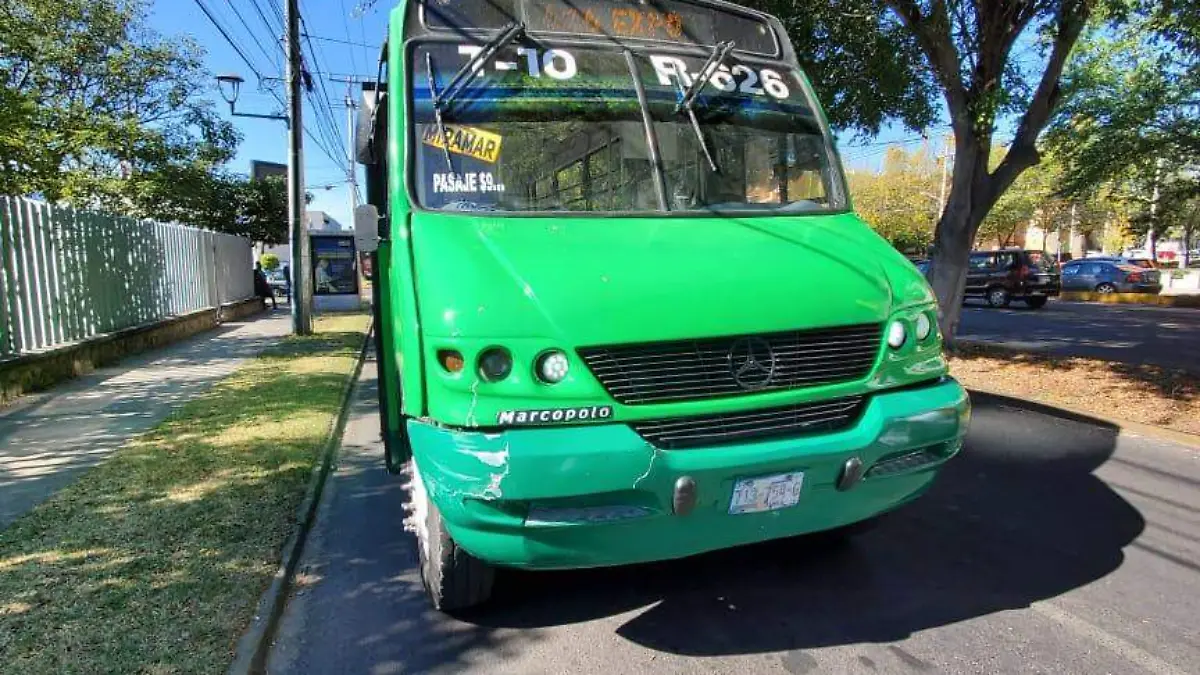 Atropellada por unidad del transporte público